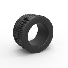 diecast race tire 4 scale 1 25 3d print model - Mito3D