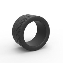 diecast race tire 5 scale 1 25 3d print model - Mito3D