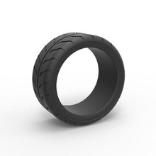 diecast race tire 6 scale 1 25 3d print model - Mito3D
