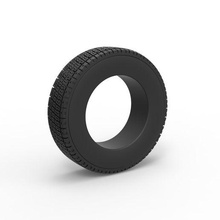 diecast comício cascalho pneu escala 1 10 3d print model - Mito3D
