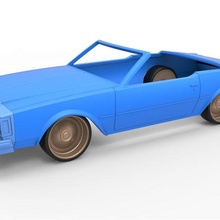 fundido presión cáscara ruedas Buick real 1977 cabriolé escala 1 25 coche vehiculo Buickregal cabrio escamoso clásico vieja escuela juguete impresión imprimible 3d print model - Mito3D