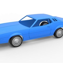 döküm kabuk tekerlekler Ford Torino seçkinler 1974 ölçek 1 25 araba eski okul klasik haşlanmış fordtorinoelit oyuncak Yazdır yazdırılabilir 3d print model - Mito3D