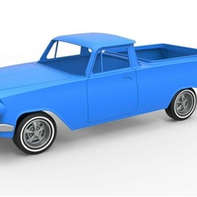 diecast shell wheels holden ej ute 1963 scale 1 10 holdenute car vehicle pickup oldschool classic scaled toy print printable 3d print model - Mito3D