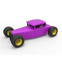 fundido a presión shell ruedas hot rod escala 1 24 varios caliente hobby diseño imprimible la impresión de juguete parte cuerpo concepto vehículo coche 3d print model - Mito3D