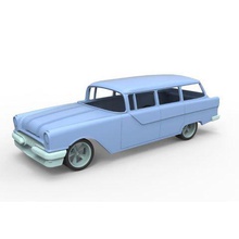 diecast shell wheels pontiac chieftain 1955 scale 1 24 various automotive diy hobby plastic oldschool toy printable print body part vehicle car 3d print model - Mito3D