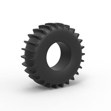 moulé pression sherp pneu échelle 1 25 roue escaladé jouet impression imprimable route terrain 3d print model - Mito3D