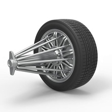 döküm döşeme tekerlek ölçek 1 10 araba eski okul tel çark levhalar slabwheel Swangin Swanginwheel Swangas oyuncak Yazdır yazdırılabilir 3d print model - Mito3D