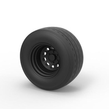 diecast sport wheel 7 various toy vehicle car part tire 3d print model - Mito3D