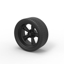 diecast sport wheel 3 various toy vehicle car part tire 3d print model - Mito3D