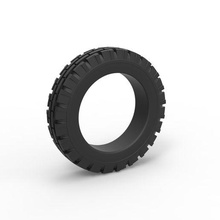 diecast tractor tire scale 1 10 tyre wheel scaled toy print printable offroad allterrain 3d print model - Mito3D