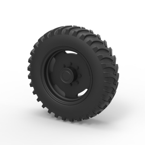 diecast tractor wheel various offroad toy vehicle part tire 3D print model - Mito3D