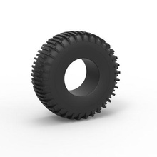 diecast trom pneu 3 escala 1 25 roda brinquedo impressão imprimível estrada terreno 3d print model - Mito3D
