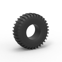 fundido presión trom neumático escala 1 25 rueda escamoso juguete impresión imprimible camino terreno 3d print model - Mito3D
