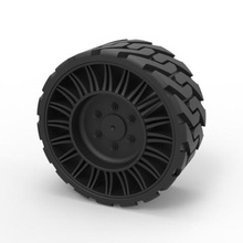 diecast twheel front loader various toy vehicle car part tire 3d print model - Mito3D