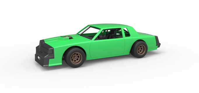 döküm nostaljik kir geç model yarış araba ölçek 1 25 oyun kirlatemodeli değiştirilmiş arabası v8 ölçekli oyuncak Yazdır yazdırılabilir pisti 3d print model - Mito3D