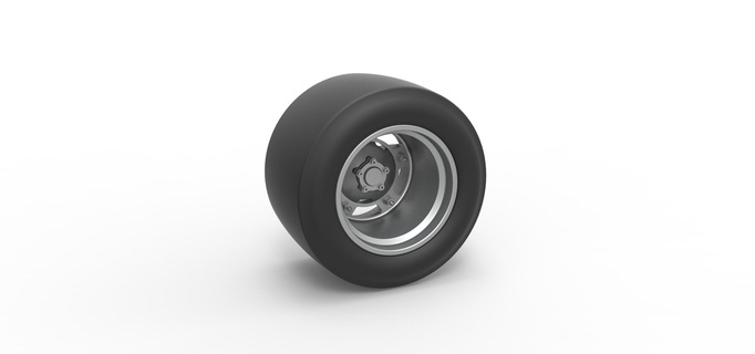 diecast roda asfalto modificado estoque carro escala 1 25 pneu corrida brinquedo impressão imprimível 3d print model - Mito3D