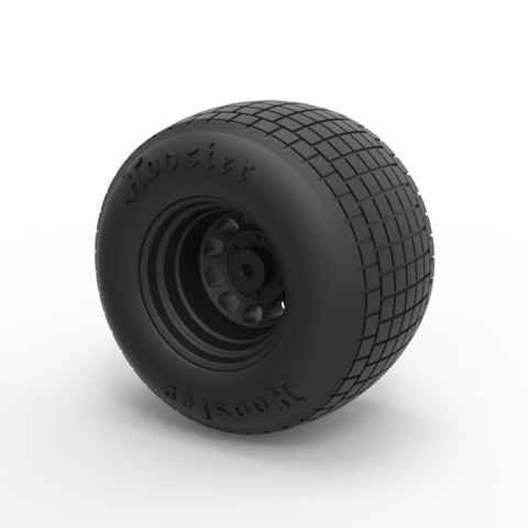 diecast wheel batpod various racing rce sport hoosier vehicle car part tire 3D print model - Mito3D
