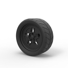 Druckguss-Rad hoonicorn rtr verschiedene racing sport Fahrzeug Auto Teil Reifen 3d print model - Mito3D