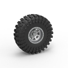 diecast wheel rock bouncer scale 1 25 3d print model - Mito3D