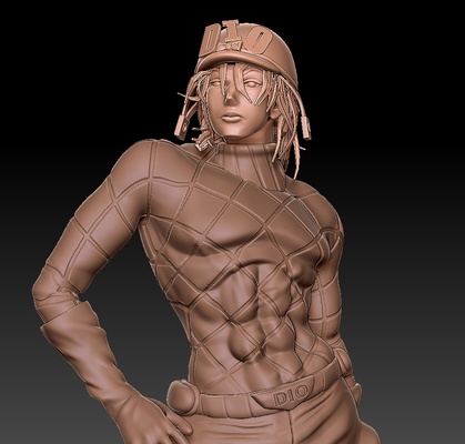 diego brando art anime dio 3d print model - Mito3D