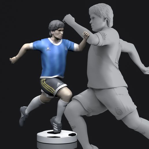 diego maradona 3d imprimível 3D print model - Mito3D