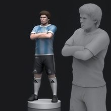 Diego Maradona 3d druckbar 2 3d print model - Mito3D