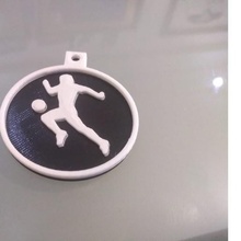 Diego Maradona silhouette clé bague Football sport football 3d print model - Mito3D