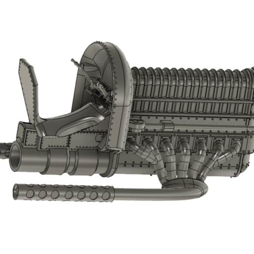 diesel punk attack chopper dieselpunk attach 3D print model - Mito3D