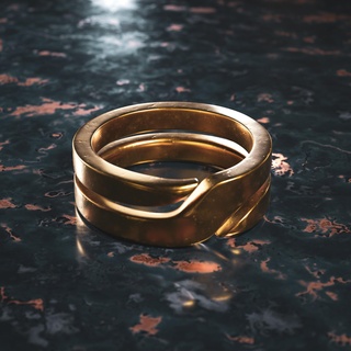 diffuse ring 1 rings anillos bistueria jewelry oro golden 3d print model - Mito3D