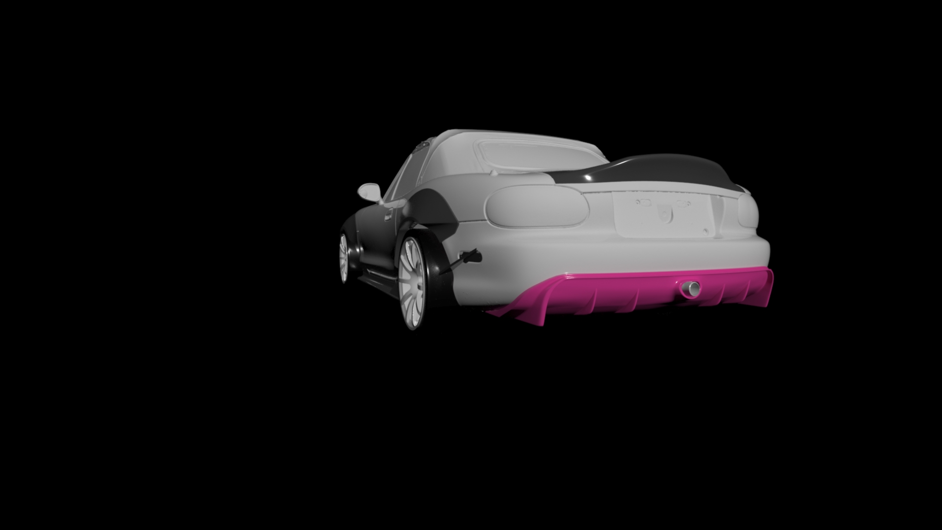 difüzör dudak mx5 mazda miata nb jdm araba oto etek şeyin önceden reklamı tampon vücut takım kanat köpekbalığı çamurluk havalandırma 3D print model - Mito3D