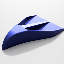 diffuser set gadget car tuning shark fin roof spoiler 3d print model - Mito3D