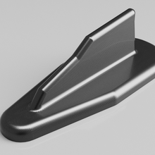difusor conjunto gadget carro afinação Tubarão barbatana cobertura Spoiler 3d print model - Mito3D