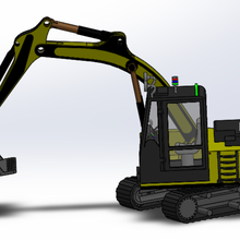 digger- excavator various digger excavator 3d print model - Mito3D