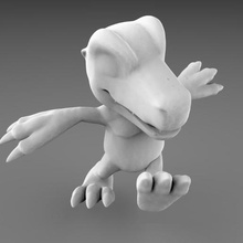 digimon - agumon jogo estátua a figura 3d print model - Mito3D