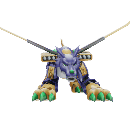 Digimon metalgarurumon jogos 3D print model - Mito3D