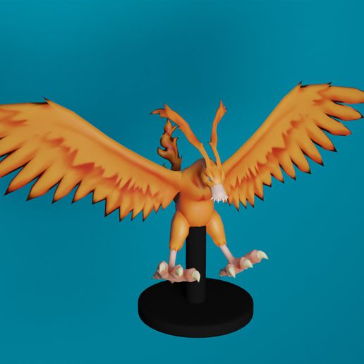 Digimon Birdramon 3D print model - Mito3D