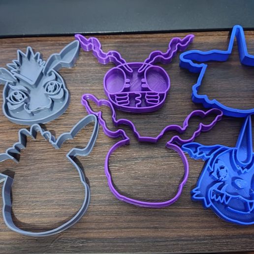 Digimon Gabumon Plätzchen Cutter Agumon Pijomon gomamon Patamon Gatomon Tentomon Palmon 3D print model - Mito3D