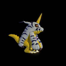 Digimon Gabumon şekil 3d Yazdır macera animasyon karakter oyuncak dijital canavar 3d print model - Mito3D