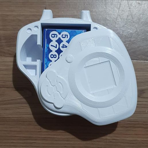 Digimon Bändiger inspiriert digivice ark tcg Karte Deck Box Handel Karten Decks Ärmel Würfel 3D print model - Mito3D