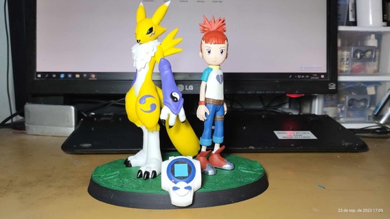 digimon dompteurs rika rinamon anime choisi enfants évolution appareils numériques 3d print model - Mito3D