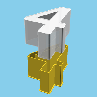 dígito nestable caixa v1 3d print model - Mito3D