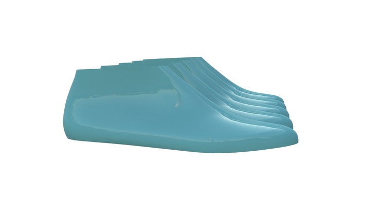 digital 3d model casual women shoes last 36-37-38-39-40 board toe footwear mold sole insole outsole printing sla 3d print model - Mito3D