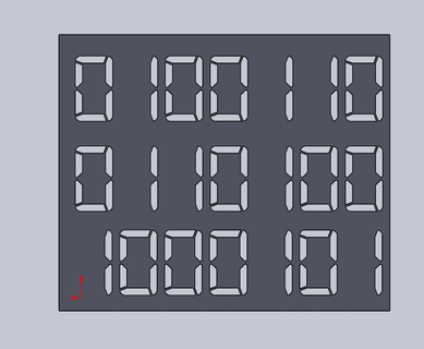 digitale numeri torta stencil stancil forniture decorare cottura utensili crema burro struttura binario codice 3d print model - Mito3D