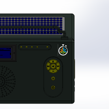 digital solar audio rádio 3d print model - Mito3D