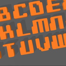 digitel lettere 3d print model - Mito3D