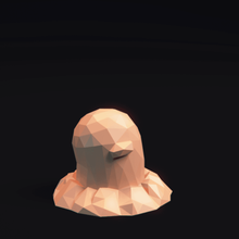 diglett - stylized pokemon lowpoly art 3d print model sculptures earth populat character japan cute pikachu cartoon statue printable house table geometric abstract figurine anime digda 3d print model - Mito3D