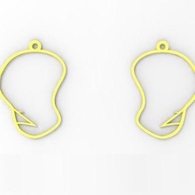 dignité Simpson boucle d'oreille boucles d'oreilles simpsons bijoux mode geek 3d print model - Mito3D