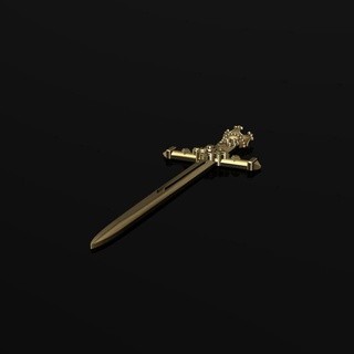 dije espada modelo 3d oro Joyas dijes colgantes 18k brilhante espadas lujo 3d print model - Mito3D