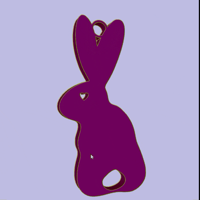dije llavero conejo adorno borsa zaino accessorio colgante pendiente aros souvenir memoria regalo mascota corazon 3d print model - Mito3D