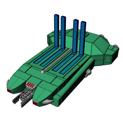 dilgar athraskala bombardier jeu imperium babylone 5 starmada poussée 3d print model - Mito3D